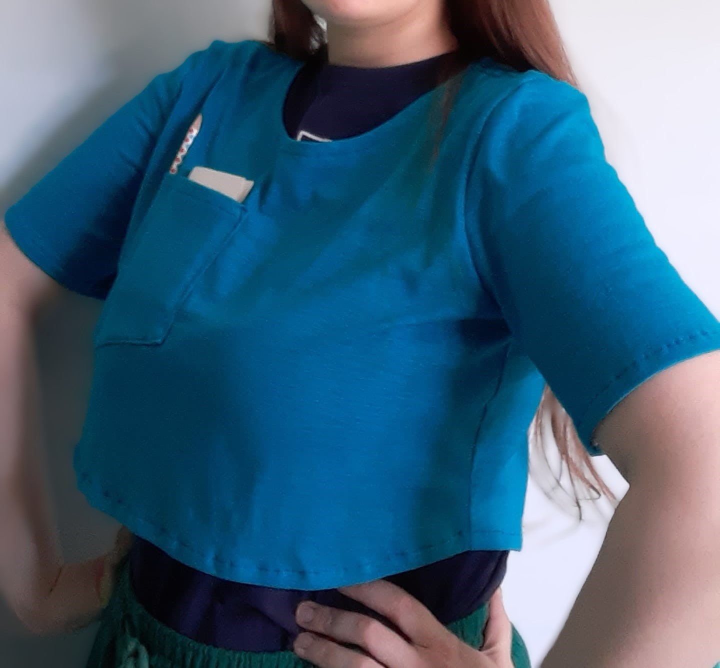 Cropped T-shirt (Limited Edition - Blue)