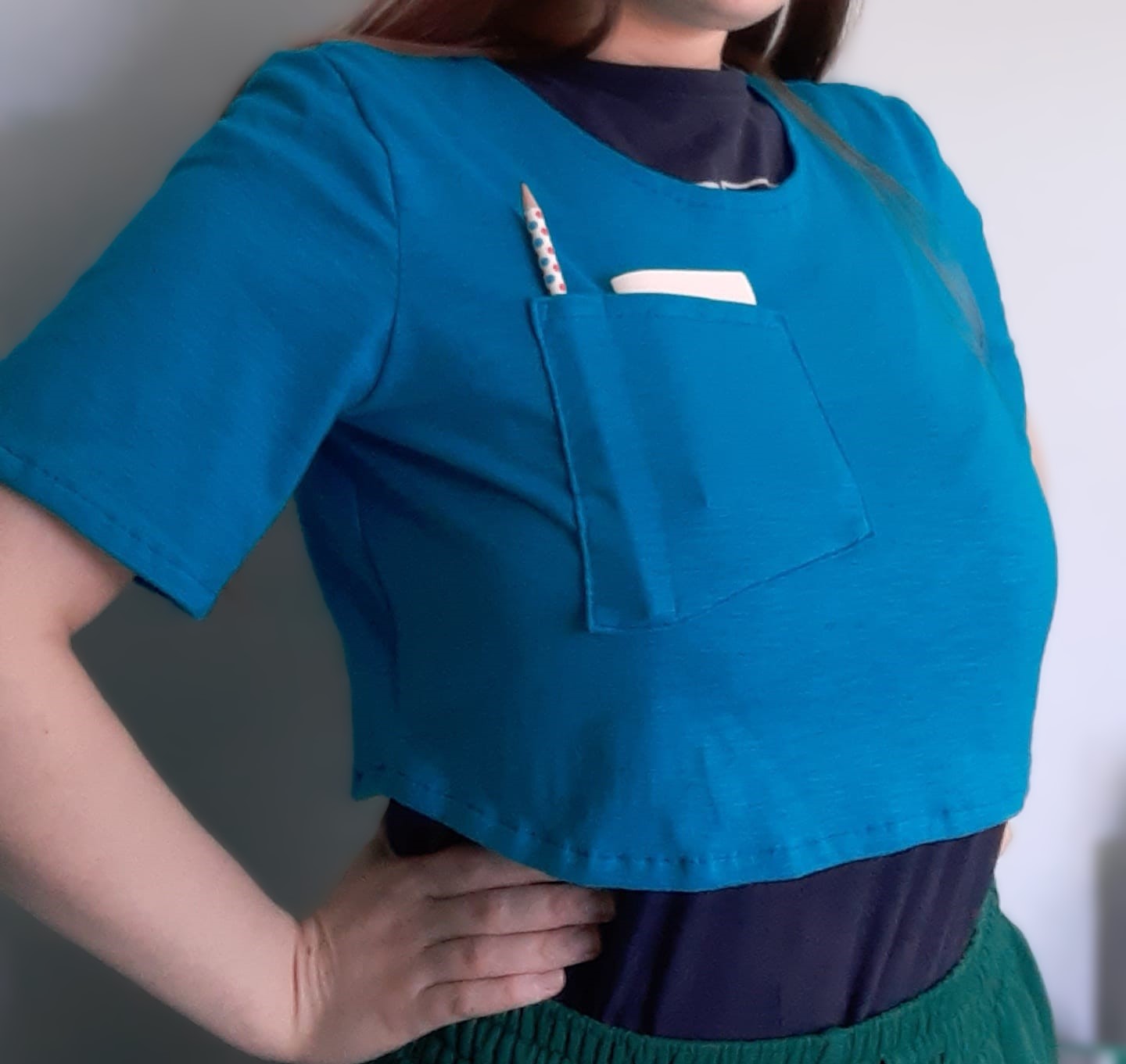 Cropped T-shirt (Limited Edition - Blue)