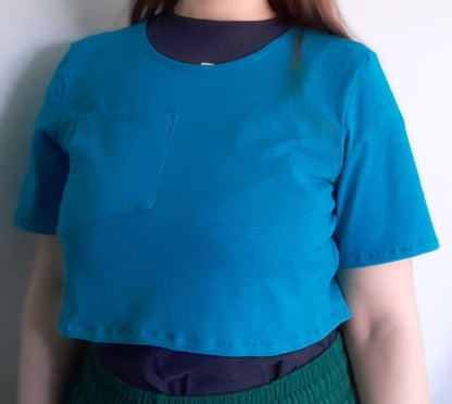 Cropped T-shirt (Limited Edition - Blue)