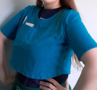 Cropped T-shirt (Limited Edition - Blue)