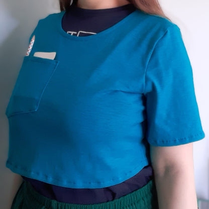 Cropped T-shirt (Limited Edition - Blue)
